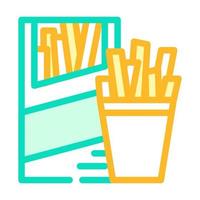 straws snack color icon vector illustration