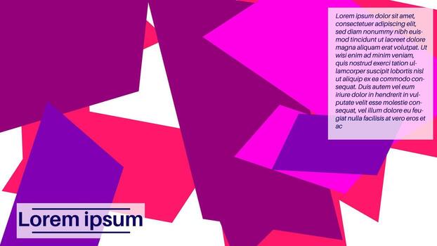 Fantasy messy geometric shapes background. Minimalistic abstract card, layout. Creative landing page or business background. Advertisement cover. vector