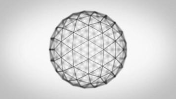 Modello di sfera 3d che gira per grafica aziendale video