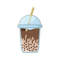 boba ice drink illustration eps file 10 vector