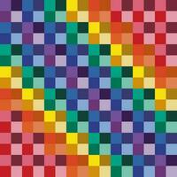 Pixel rainbow color pattern for decoration. vector