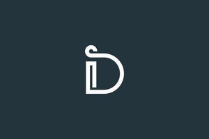 Initial Letter ID Logo Design Vector Template