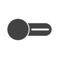 Switch Off Glyph Black Icon vector