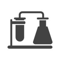 Chemistry Set Glyph Black Icon vector
