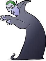 cartoon spooky vampire vector