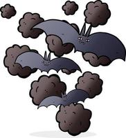 cartoon vampire bats vector