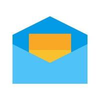 Inbox Flat Multicolor Icon vector