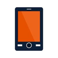 Mobile Flat Multicolor Icon vector