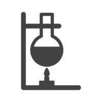 Experiment on Heat I Glyph Black Icon vector