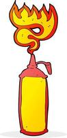 cartoon hot sauce vector