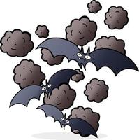 cartoon vampire bats vector