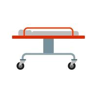 Stretcher Flat Multicolor Icon vector