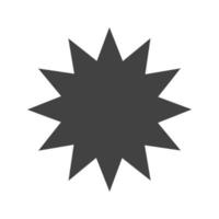 Explosion I Glyph Black Icon vector