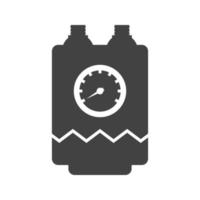 Water Boiler Glyph Black Icon vector