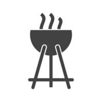 Outdoor Cooking Glyph Black Icon vector