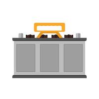 Battery Flat Multicolor Icon vector