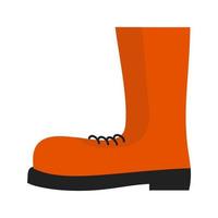 Construction boots Flat Multicolor Icon vector