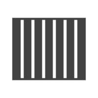 Prison Glyph Black Icon vector