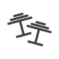 Cuff Links Glyph Black Icon vector