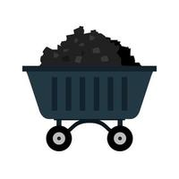 Coal Mine Flat Multicolor Icon vector