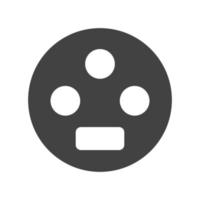 Settings Input SVideo Glyph Black Icon vector