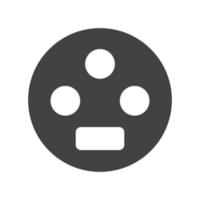 Settings Input SVideo Glyph Black Icon vector