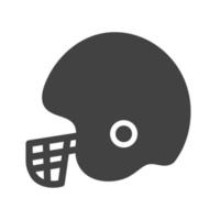 Cricket Helmet Glyph Black Icon vector