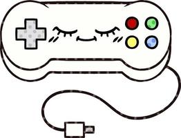 comic book style cartoon game controller vector