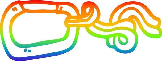 rainbow gradient line drawing cartoon clip and rope vector