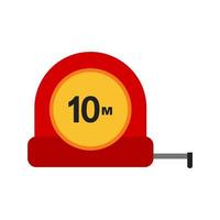 Measuring tape Flat Multicolor Icon vector