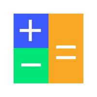 Calculation Flat Multicolor Icon vector