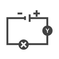 Circuit Glyph Black Icon vector