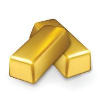 Gold Bar Stack Finance Investment Treasure Vector