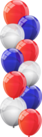 Ilustración de vector de fondo de globos brillantes de color png