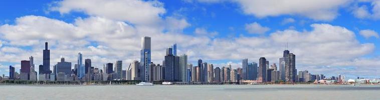 Chicago city urban skyline panorama photo