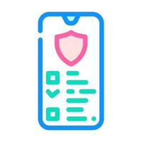 data access color icon vector illustration line