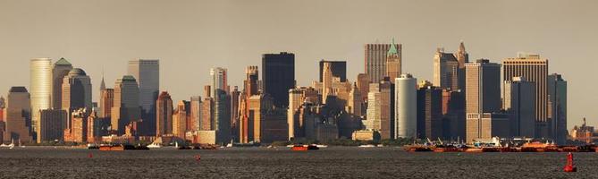 Urban City skyline. New York City panorama photo