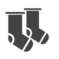 Socks Glyph Black Icon vector