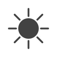 Sunny Weather Glyph Black Icon vector