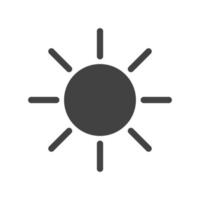 Sunny Weather Glyph Black Icon vector