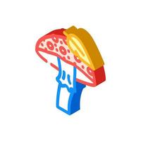 autumn mushroom isometric icon vector illustration