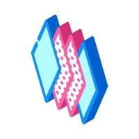 layers of wipe isometric icon vector illustration