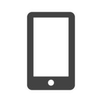 Phone Glyph Black Icon vector