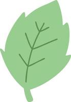 simple cartoon leaf vector