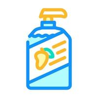 soap mango color icon vector illustration line