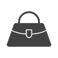 Bag Glyph Black Icon vector