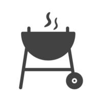 Barbeque Glyph Black Icon vector