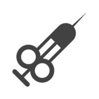 Injection Glyph Black Icon vector