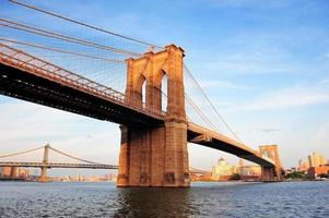 ciudad de nueva york manhattan puente de brooklyn foto