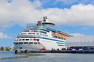 Cruise ship in Miami photo